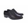 Pantofi barbati eleganti, cu siret, din piele naturala neagra - 356NEGRU