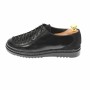 Pantofi dama casual din piele naturala, negru - P501NN