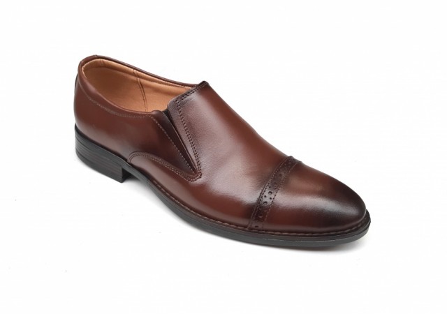 Pantofi barbati eleganti, din piele naturala, Maro, cu elastic, CIUCALETI SHOES - PB101TGEM