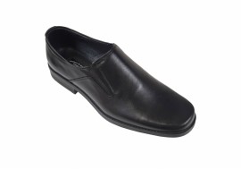 Pantofi barbati eleganti, din piele naturala, Negru, Elastic - CIUCALETI SHOES