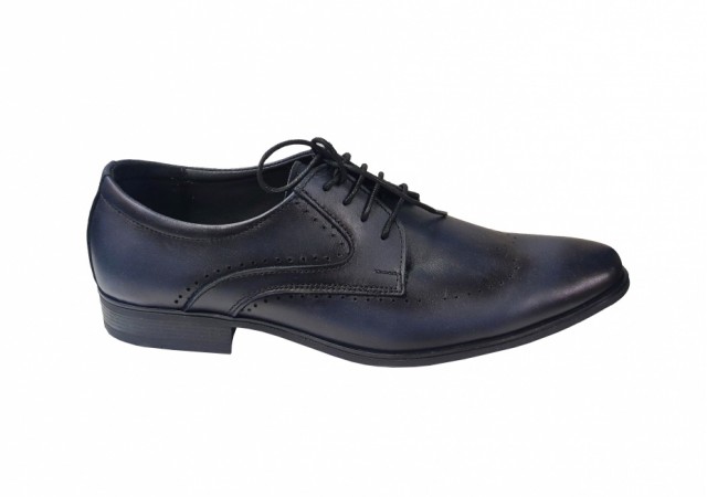 Pantofi barbati eleganti, din piele naturala, Bleumarin, CIUCALETI SHOES, TEST27