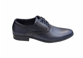 Pantofi barbati eleganti, din piele naturala, Bleumarin, TEST29