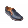 Pantofi barbati casual, din piele naturala, bleumarin, CIUCALETI SHOES, MARIOEBL