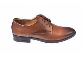 Pantofi barbati casual din piele naturala maro - 101TGMCON