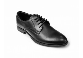 Pantofi barbati casual, negri, din piele naturala - 101NBOX