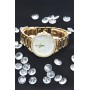 Ceas Dama casual, cu pietricele, GENEVA, auriu, quartz - GNVGOLD