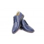 Pantofi bleumarin barbati casual - eleganti din piele naturala Dark Blue