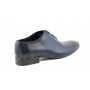 Pantofi barbati eleganti din piele naturala bleumarin - 026BLUE