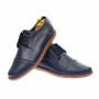 Pantofi barbati casual, din piele naturala, bleumarin  - TENBOX338T