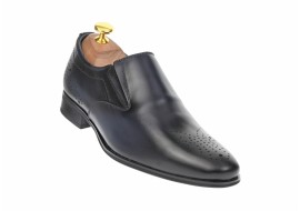 OFERTA MARIMEA  40  -  Pantofi barbati eleganti din piele naturala, cu elastic - 889BLM