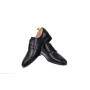 Pantofi barbati eleganti din piele naturala de culoare neagra NIC211SIR