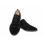 Pantofi negri barbati casual - eleganti din piele naturala intoarsa - 334N